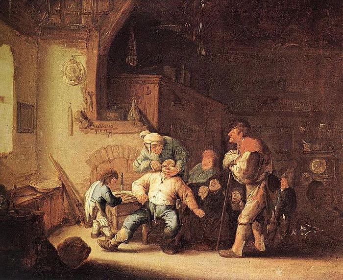 Adriaen van ostade Barber Extracting of Tooth. China oil painting art